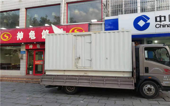 邦溪镇出租发电机施工案例